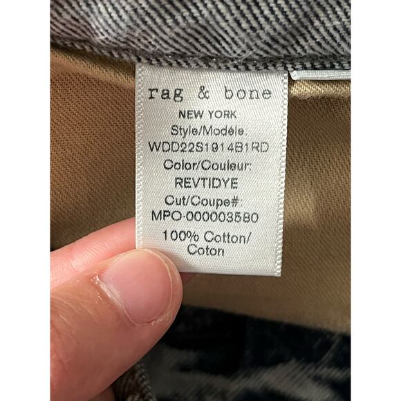 Rag & Bone Shorts Maya high rise reverse tie dye size 24 - Picture 6 of 7